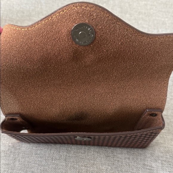 Brown Leather belt phone case with Bull Design - Picture 3 of 6